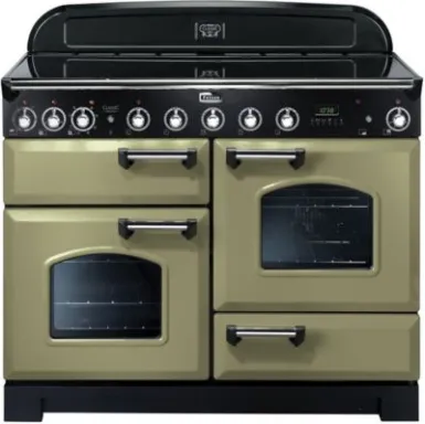 Falcon Classic Deluxe 110 Cuisinière Electrique Plaque avec zone à induction Olive A