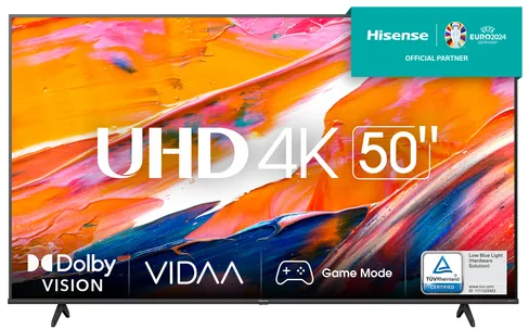 Hisense 50A6K TV 127 cm (50") 4K Ultra HD Smart TV Wifi Noir 300 cd/m²