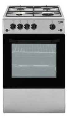 Beko CSG42011FS Cuisinière Gaz Argent