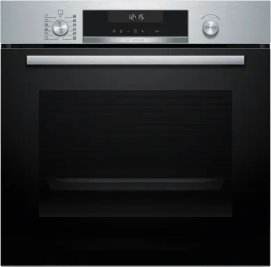 Bosch Serie 6 HBG578ES7 four 71 L 3600 W Noir, Acier inoxydable