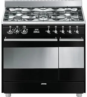 Smeg Concert SCB92MN8 four et cuisinière Electrique Gaz Noir A