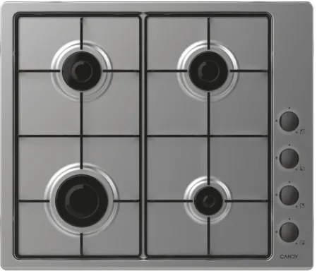 Candy Idea CHW6LBX Acier inoxydable Intégré 56 cm Gaz 4 zone(s)