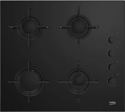Beko HILG 64120 S plaque Noir Intégré Gaz 4 zone(s)