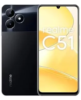 realme C51 17,1 cm (6.74") Double SIM Android 13 4G USB Type-C 6 Go 256 Go 5000 mAh Noir, Charbon