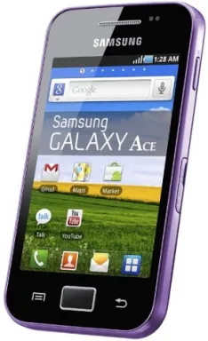 Samsung Galaxy Ace GT-S5830 8,89 cm (3.5") SIM unique Android 2.2.1 3G 1350 mAh Violet