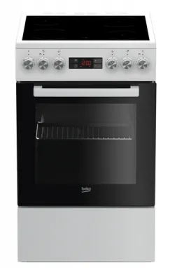 Beko FSM 57300 GW Cuisinière Céramique Blanc A