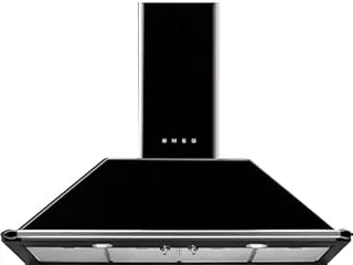 Smeg KT110BLE hotte Montée au mur Noir 554 m³/h A