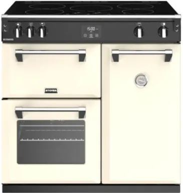 Stoves Richmond S900 Ei Cuisinière Electrique Plaque avec zone à induction Noir, Crème A