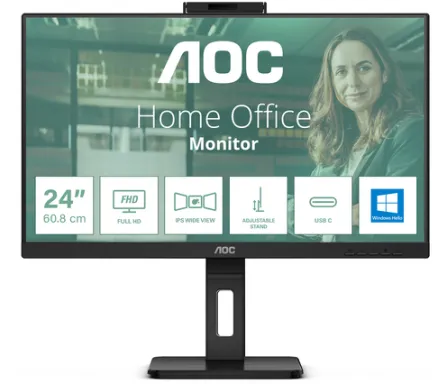 AOC 24P3CW écran plat de PC 60,5 cm (23.8") 1920 x 1080 pixels Full HD LED Noir