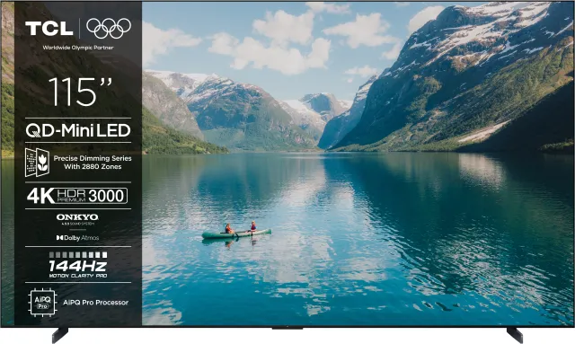 TCL 115C7K TV 2,92 m (115") 4K Ultra HD Smart TV Wifi Noir 3000 cd/m²