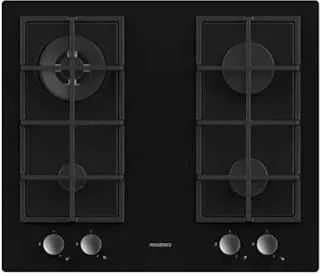 Rosieres RVG63B4MBB/1 Noir Intégré 59.5 cm Gaz 3 zone(s)