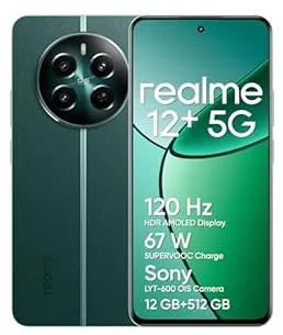 realme 12+ 16,9 cm (6.67") Double SIM Android 14 5G USB Type-C 12 Go 512 Go 5000 mAh Vert