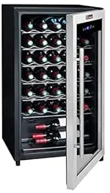 La Sommelière LS34A refroidisseur à vin Pose libre Noir, Acier inoxydable 37 bouteille(s)
