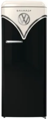 Gorenje OBRB 615 DBK frigo combine Pose libre 247 L D Noir, Crème