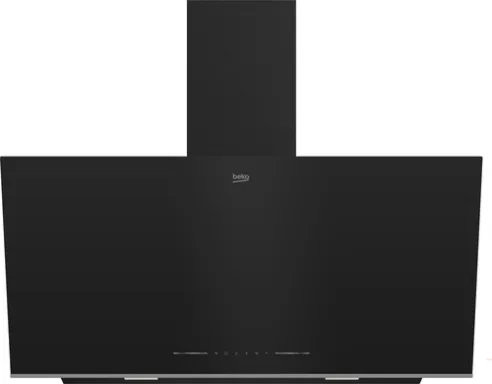 Beko BHCA96641BFBHS hotte Montée au mur Noir 712 m³/h A