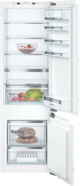 Bosch Serie 6 KIS87AFE0 réfrigérateur-congélateur Intégré 272 L E Blanc