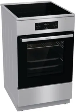 Gorenje 740742 four et cuisinière Electrique Plaque avec zone à induction Noir, Acier inoxydable A