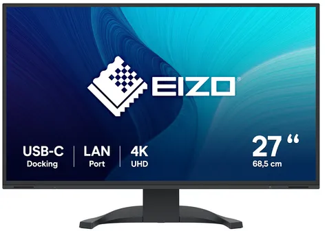 EIZO FlexScan EV2740X-BK LED display 68,6 cm (27") 3840 x 2160 pixels 4K Ultra HD LCD Noir