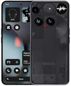 Nothing Phone (3) 16,9 cm (6.67") Double SIM Android 15 5G 12 Go 256 Go 5150 mAh Noir