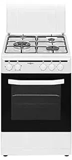 Vitrokitchen CB5535B Cuisinière Electrique Gaz Blanc