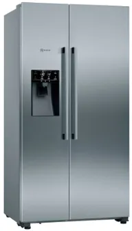 Neff KA3923IE0 frigo américain Pose libre 562 L E Noir, Gris