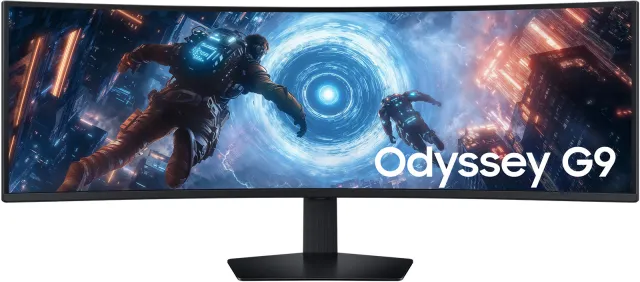 Samsung G91F écran plat de PC 124,5 cm (49") 5120 x 1440 pixels Dual QHD LCD Noir