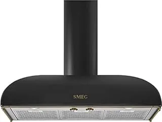 Smeg KS89AOE hotte Montée au mur Anthracite 820 m³/h A