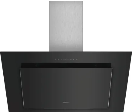 Siemens LC98KLP60 hotte Montée au mur Noir, Acier inoxydable 840 m³/h