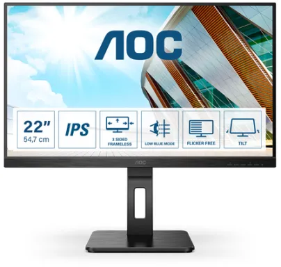 AOC P2 22P2DU LED display 54,6 cm (21.5") 1920 x 1080 pixels Full HD Noir