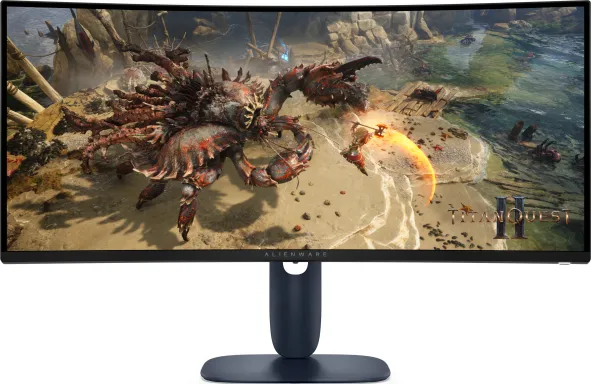 Alienware AW3425DWM écran plat de PC 86,4 cm (34") 3440 x 1440 pixels Wide Quad HD LCD Noir, Bleu