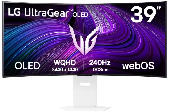 LG 39GX90SA-W écran plat de PC 99,1 cm (39") 3440 x 1440 pixels Wide Quad HD OLED Blanc
