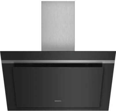 Siemens LC87KHM60 hotte Montée au mur Noir, Acier inoxydable 680 m³/h