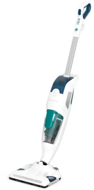 Rowenta CLEAN & STEAM REVOLUTION RY7757 Aspirateur balai Secteur Sec&humide Sans sac 0,3 L 1500 W Blanc, Bleu