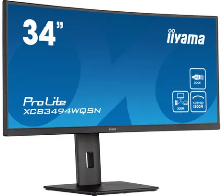 iiyama ProLite XCB3494WQSN-B5 LED display 86,4 cm (34") 3440 x 1440 pixels UltraWide Quad HD Noir