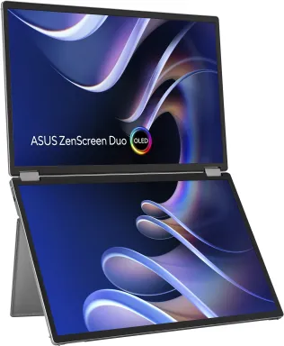 ASUS ZenScreen Duo OLED MQ149CD écran plat de PC 35,6 cm (14") 1920 x 1200 pixels WUXGA Argent