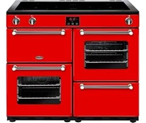 Belling Kensington 100Ei Cuisinière Electrique Plaque avec zone à induction Rouge