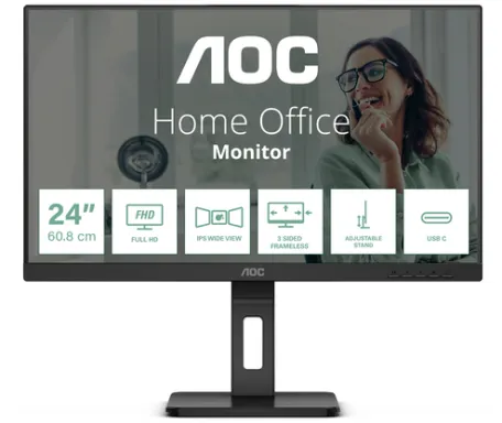 AOC 24P3CV LED display 60,5 cm (23.8") 1920 x 1080 pixels Full HD Noir