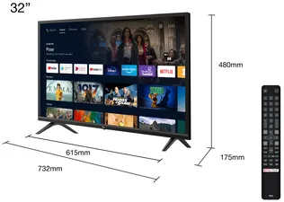 TCL S52 Series S5200 81,3 cm (32") HD Smart TV Wifi Noir 270 cd/m²