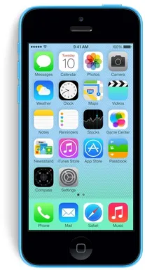 Apple iPhone 5c 10,2 cm (4") SIM unique iOS 7 4G 8 Go Bleu