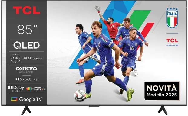 TCL P7K 85P7K TV 2,16 m (85") 4K Ultra HD Smart TV Wifi Métallique 450 cd/m²