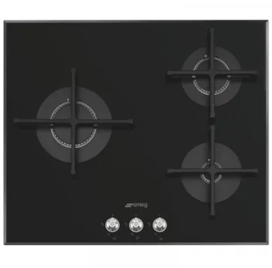 Smeg PV163N2 plaque Noir Intégré Gaz 3 zone(s)