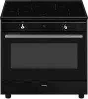 Smeg Concert CX91IMBL four et cuisinière Electrique Plaque avec zone à induction Noir A