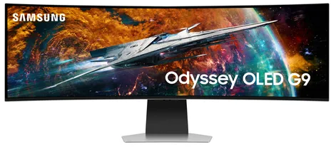 Samsung G95SC écran plat de PC 124,5 cm (49") 5120 x 1440 pixels Dual QHD OLED Argent