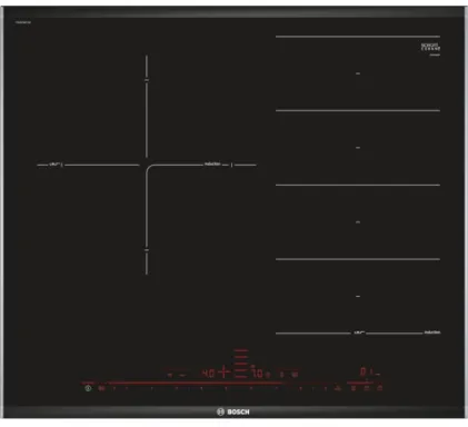 Bosch Serie 8 PXJ675DC1E plaque Noir Intégré Plaque avec zone à induction 3 zone(s)