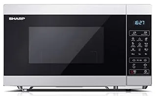 Sharp Home Appliances YC-MG81E-S micro-onde Noir, Gris Micro-ondes grill Comptoir 28 L 900 W