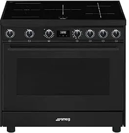 Smeg C91IEA9 four et cuisinière Plaque avec zone à induction Noir A