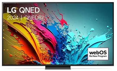 LG QNED 75QNED87T6B TV 190,5 cm (75") 4K Ultra HD Smart TV Wifi Noir, Argent