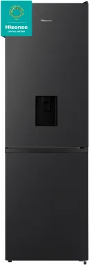 Hisense RB390N4WBE réfrigérateur-congélateur Pose libre 304 L E Noir