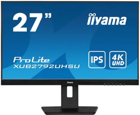 iiyama ProLite XUB2792UHSU-B5 écran plat de PC 68,6 cm (27") 3840 x 2160 pixels 4K Ultra HD LED Noir