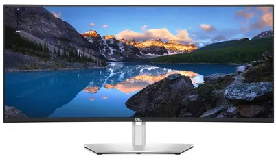 DELL UltraSharp U3824DW LED display 95,2 cm (37.5") 3840 x 1600 pixels Wide Quad HD+ LCD Noir, Argent